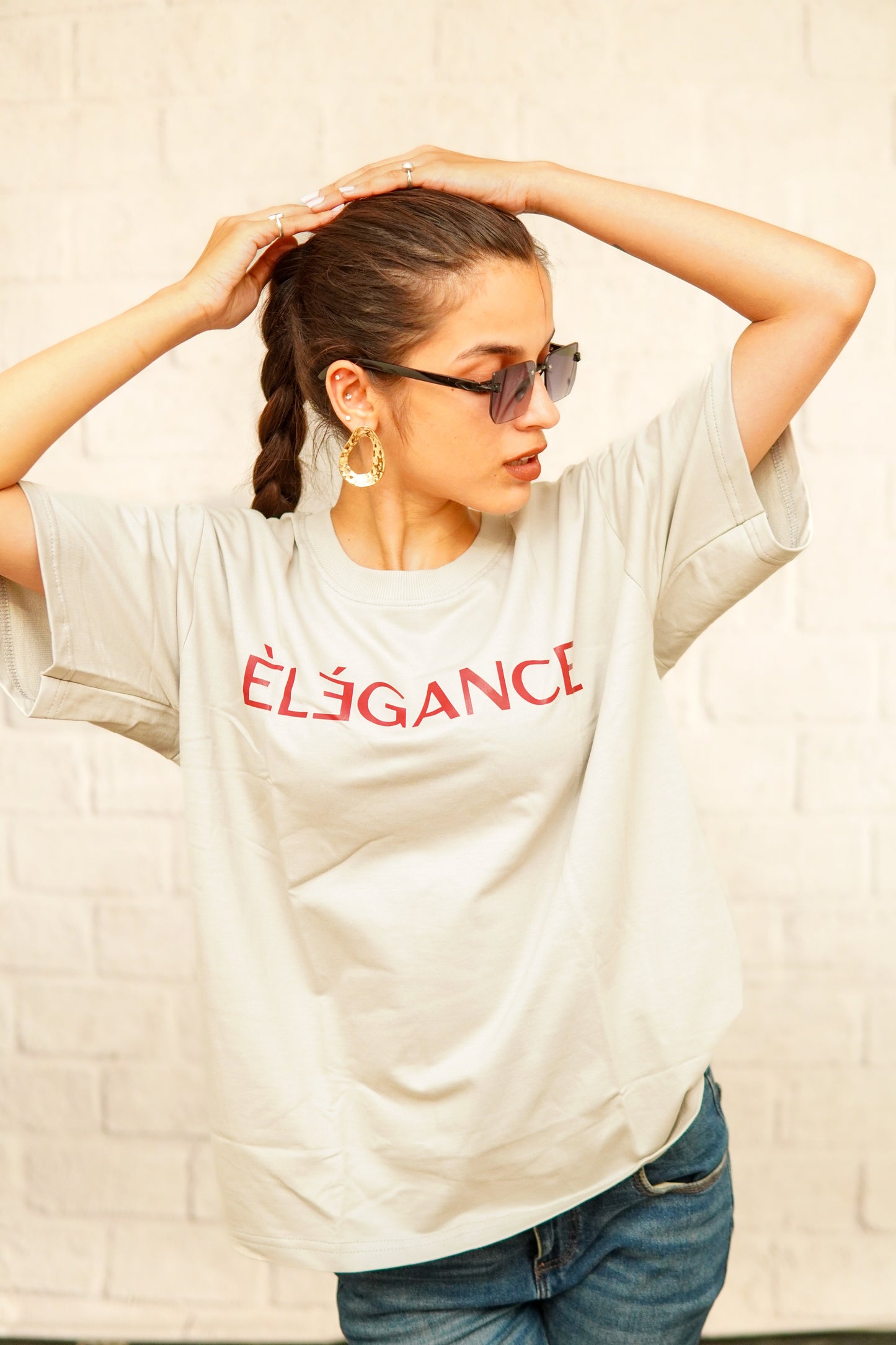 OVERSIZED COTTON PRINTED T-SHIRT (ELEGANCE)