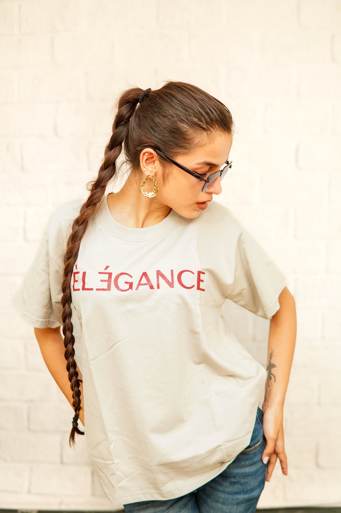 OVERSIZED COTTON PRINTED T-SHIRT (ELEGANCE)