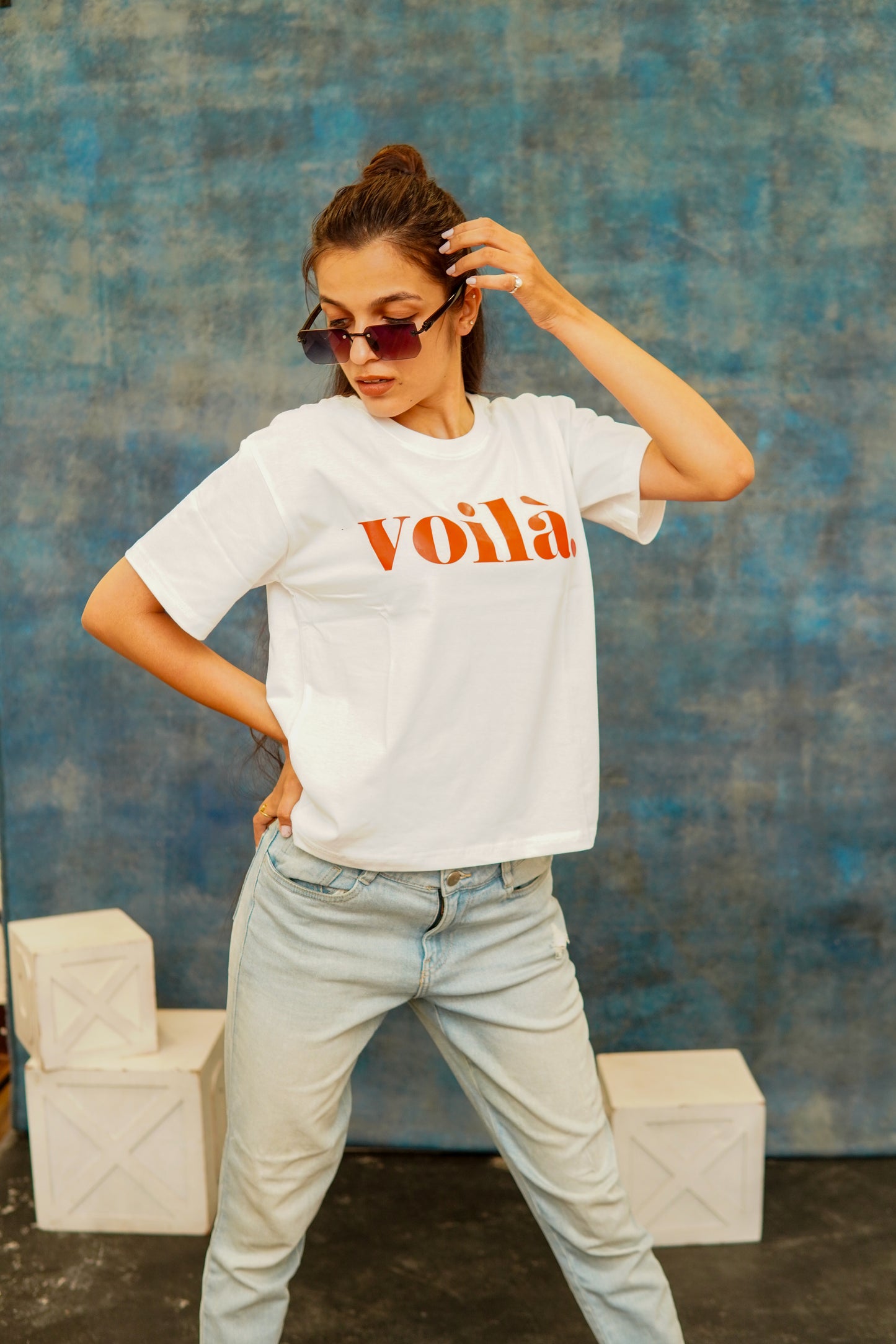 REGULAR FIT COTTON PRINTED T-SHIRT (VOILA.)