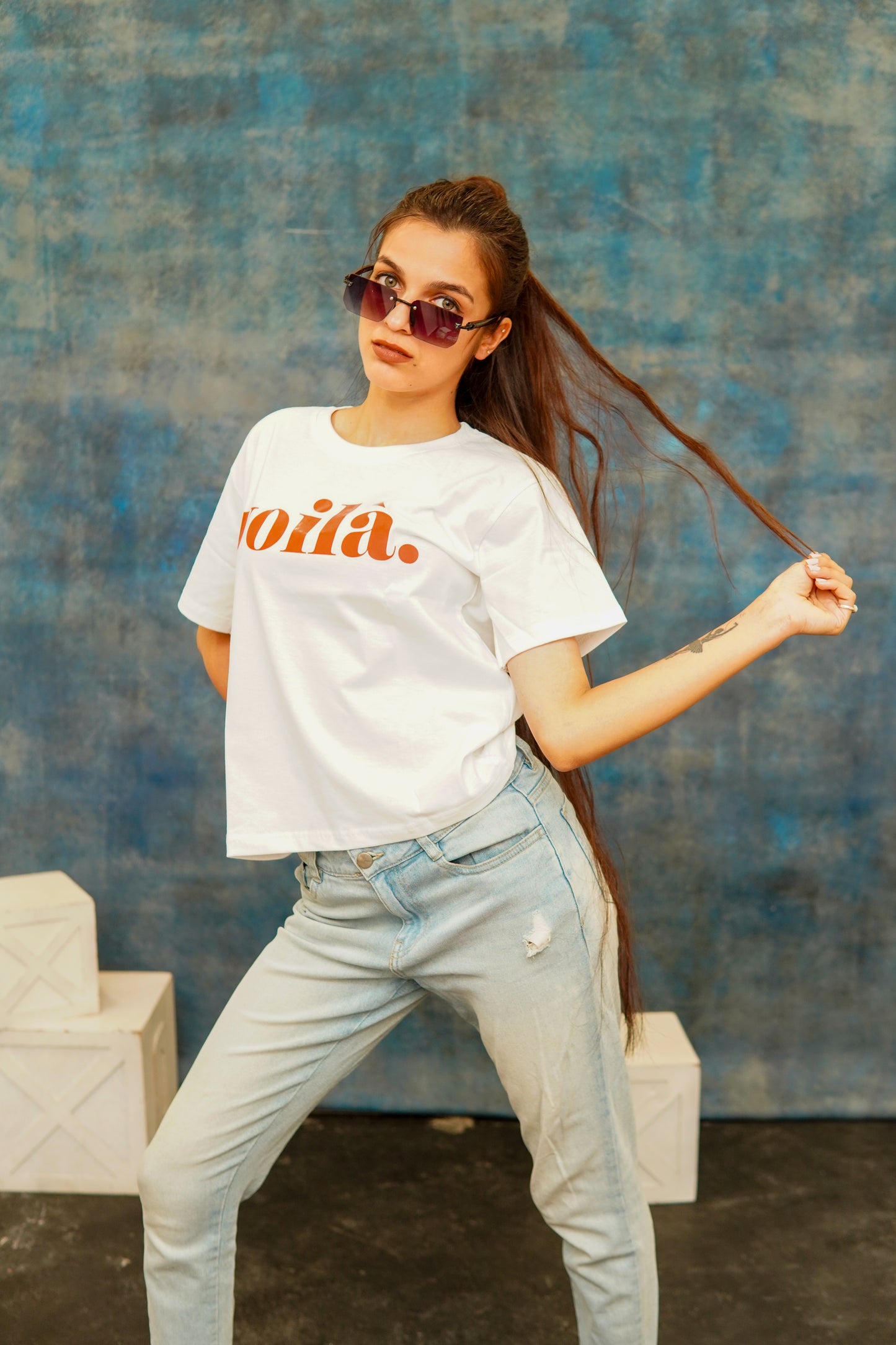 REGULAR FIT PRINTED COTTON T-SHIRT (VOILA.)