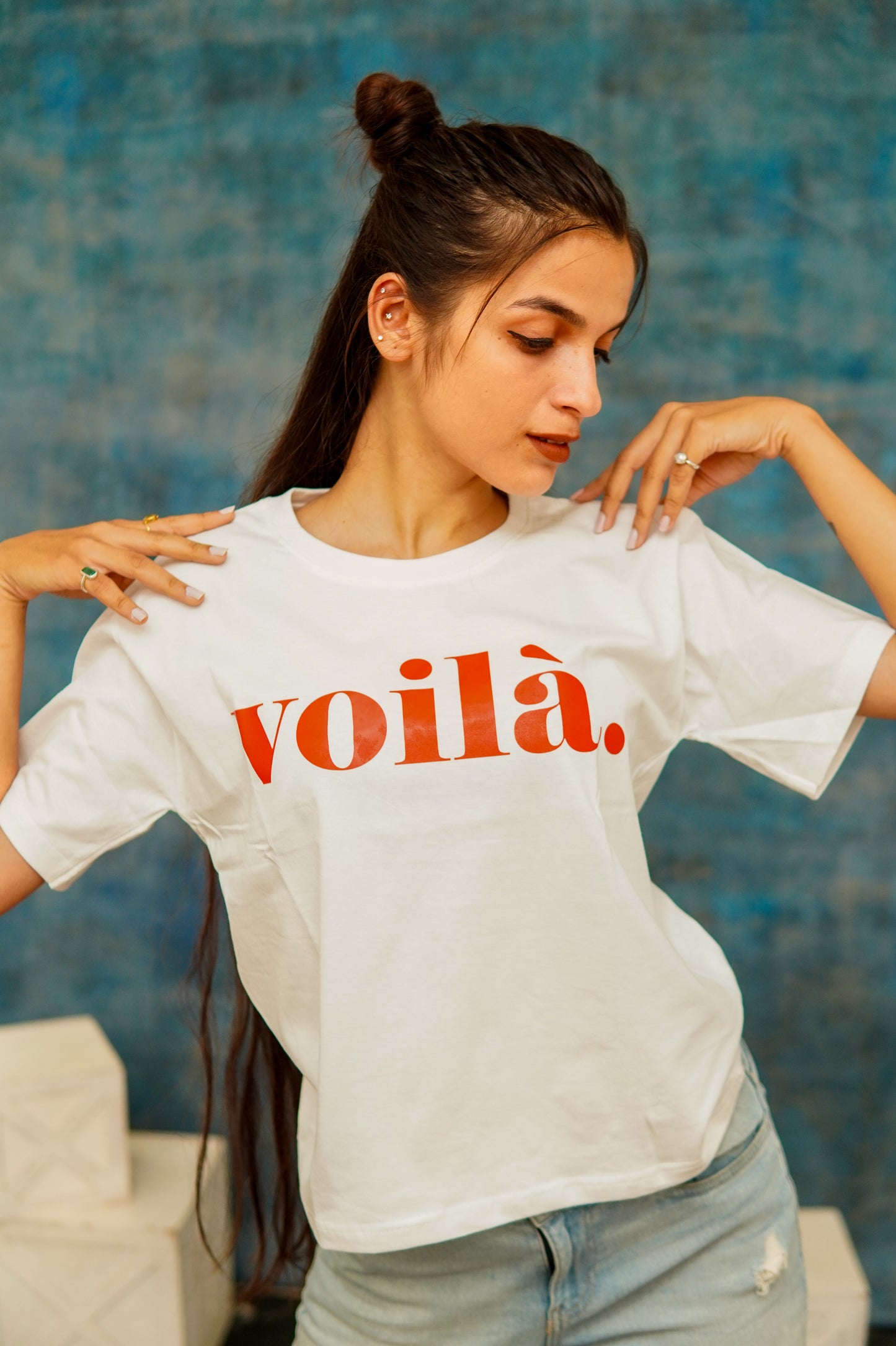REGULAR FIT COTTON PRINTED T-SHIRT (VOILA.)