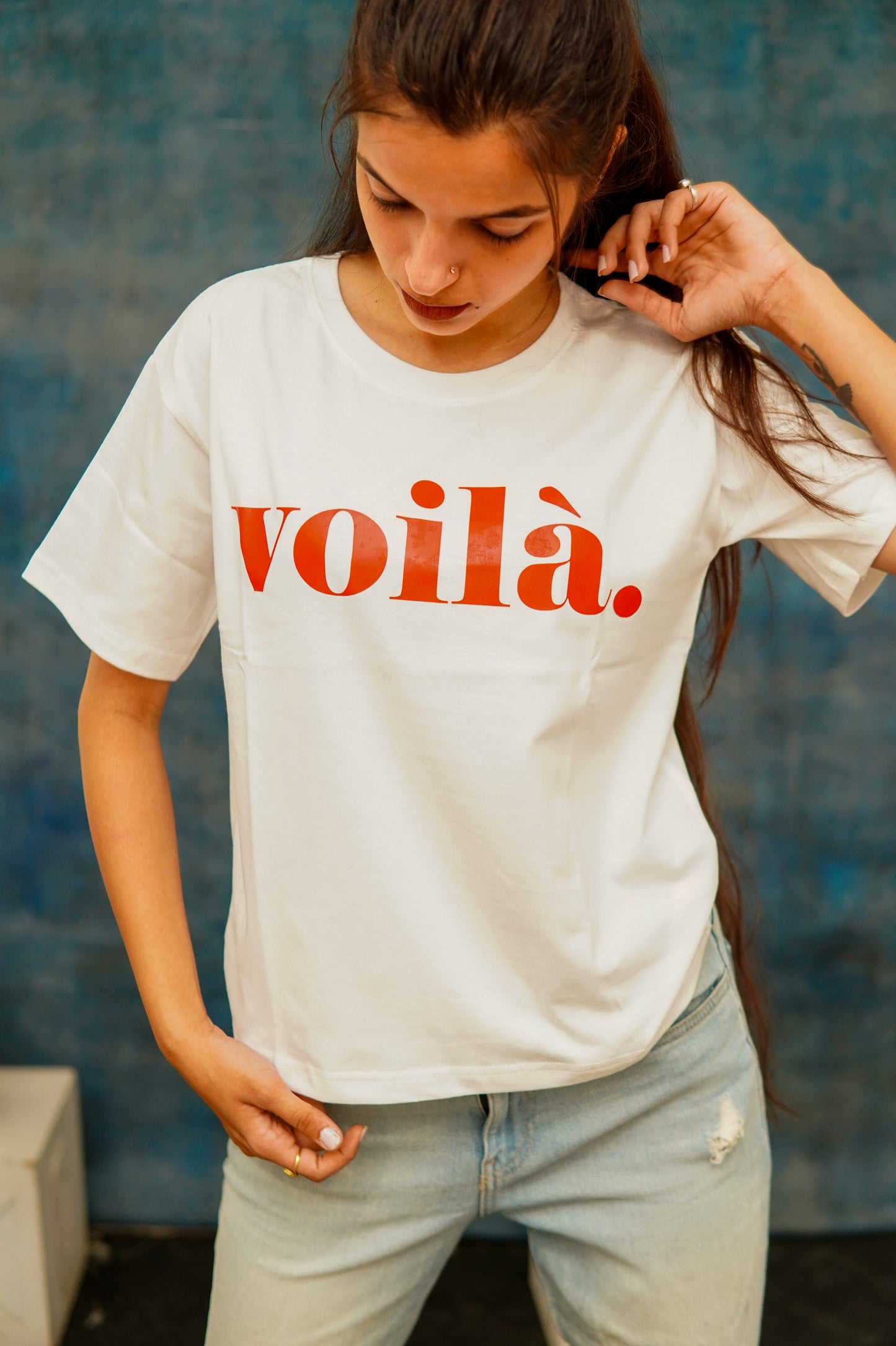 REGULAR FIT COTTON PRINTED T-SHIRT (VOILA.)