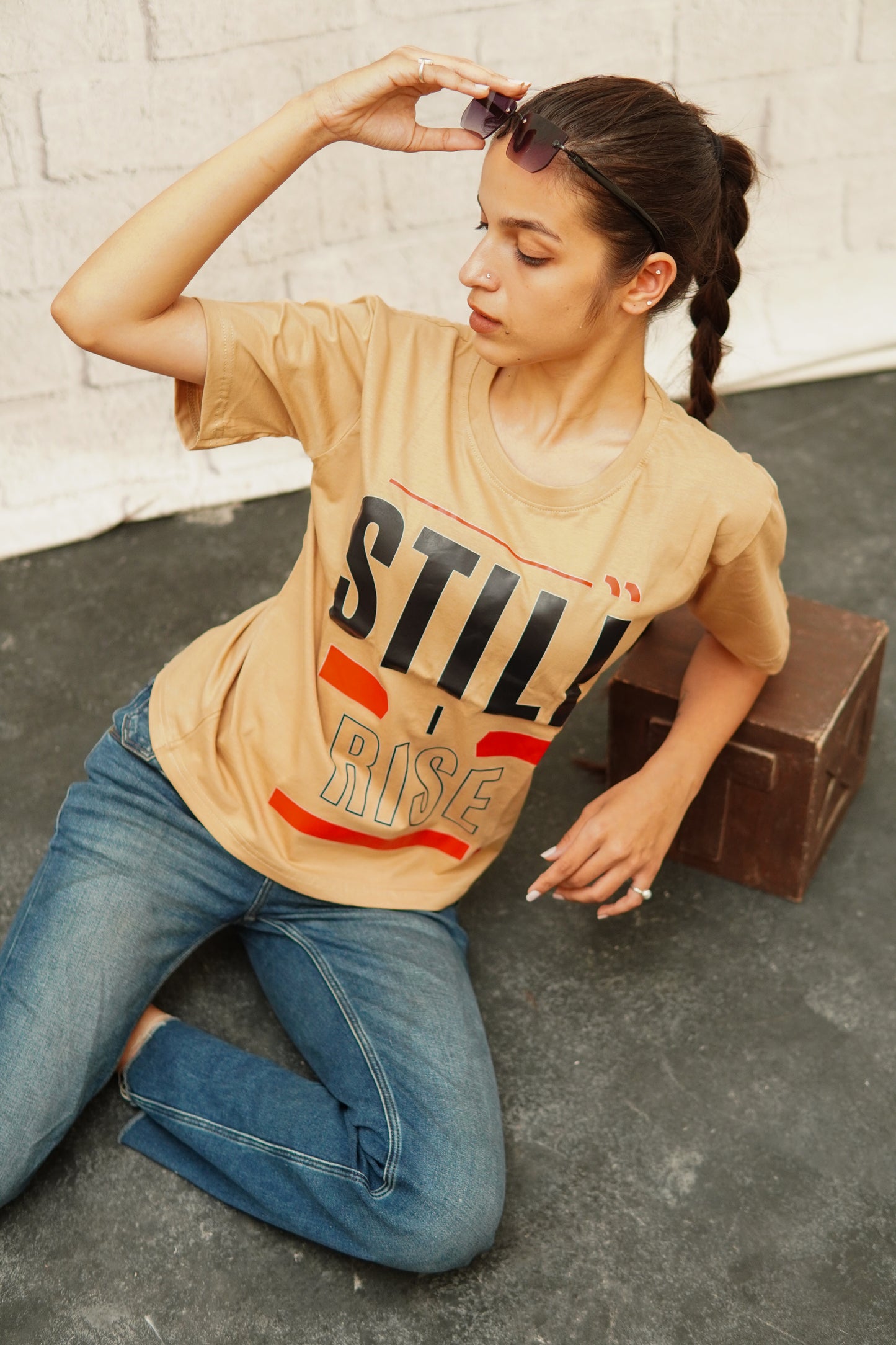 REGULAR FIT COTTON PRINTED T-SHIRT