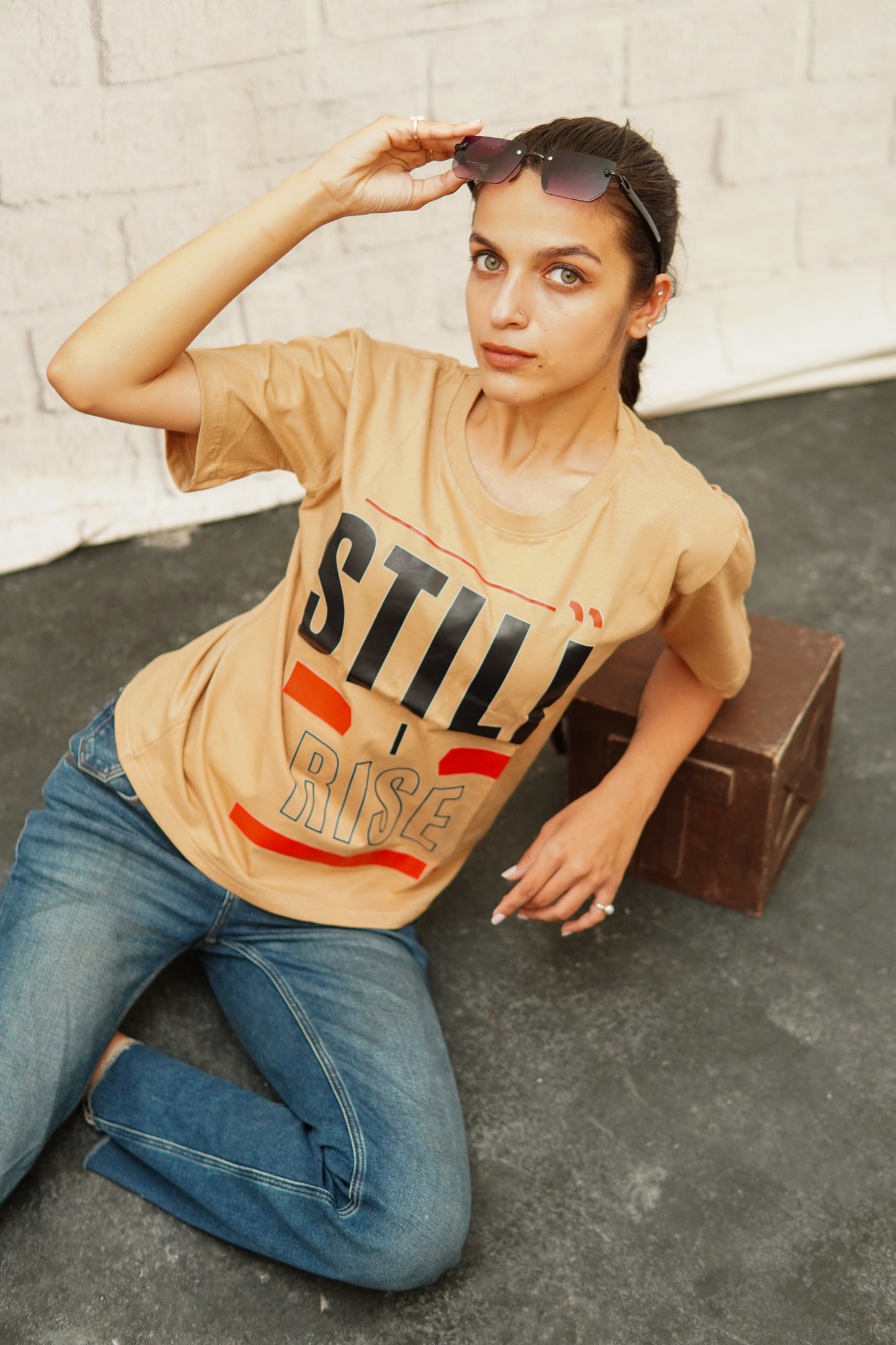 REGULAR FIT COTTON PRINTED T-SHIRT