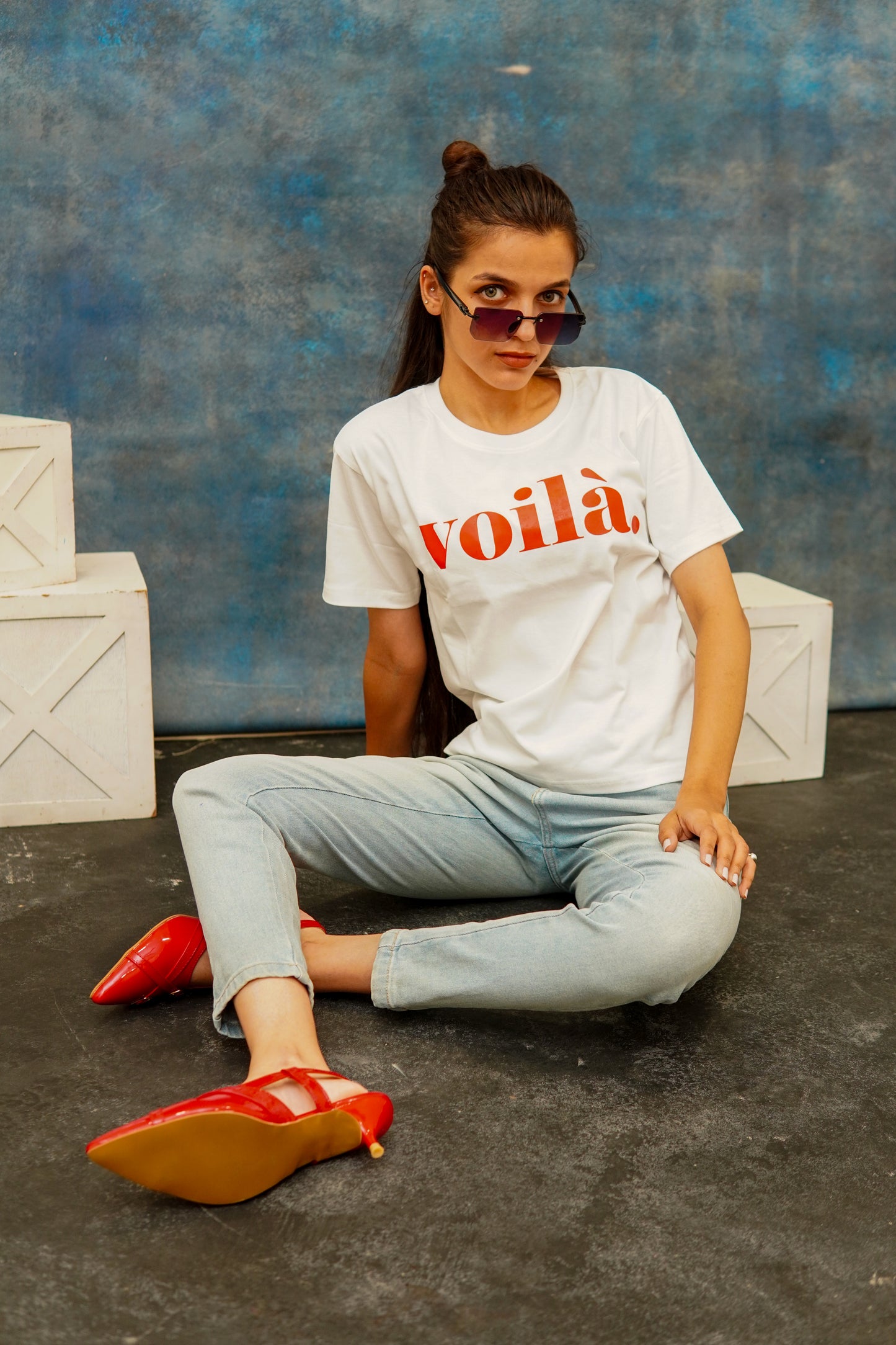 REGULAR FIT PRINTED COTTON T-SHIRT (VOILA.)