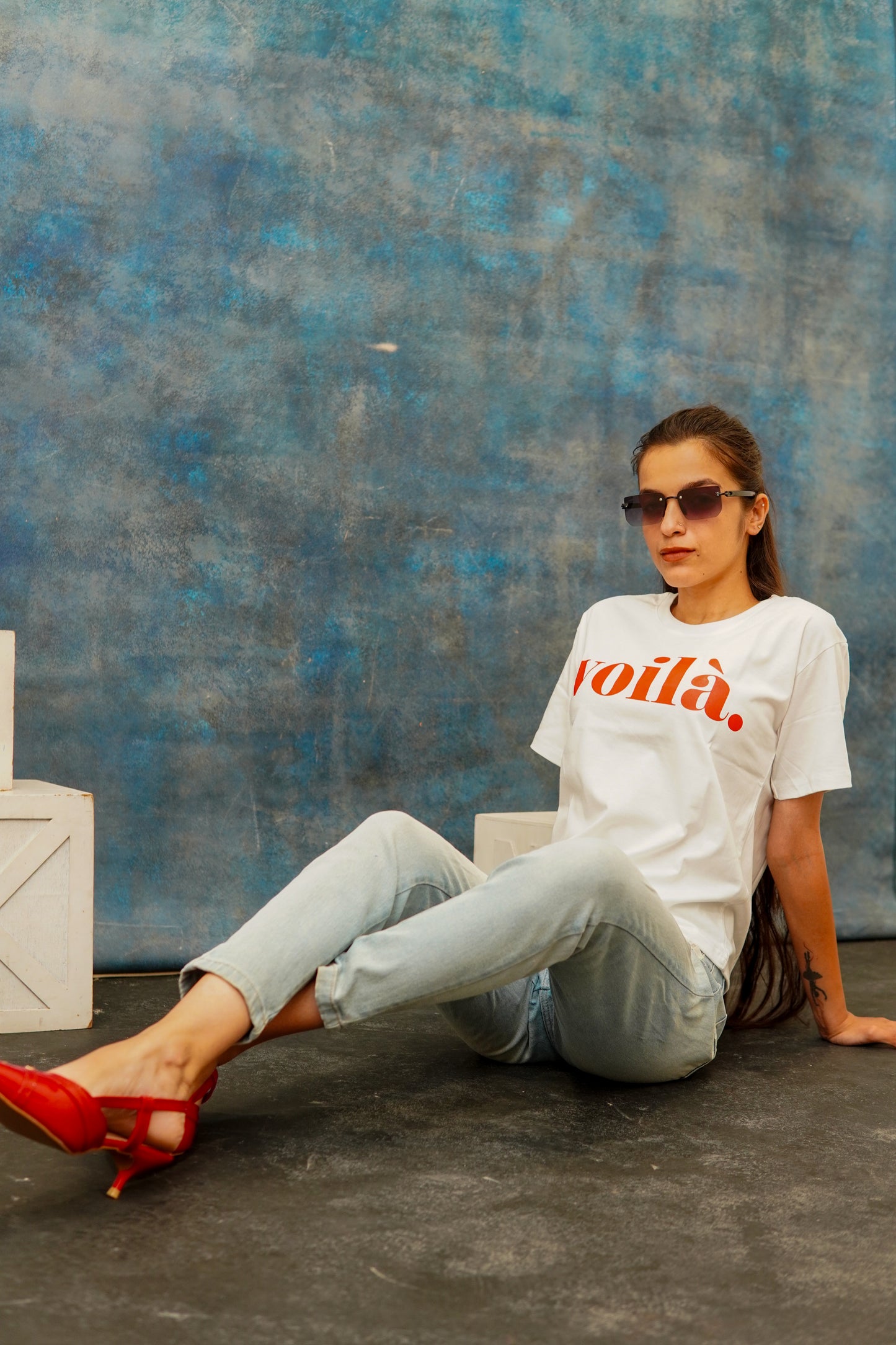 REGULAR FIT PRINTED COTTON T-SHIRT (VOILA.)