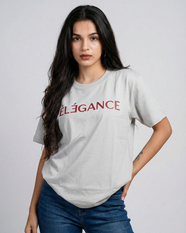 OVERSIZED COTTON PRINTED T-SHIRT (ELEGANCE)